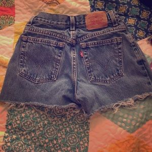 Vintage Levi cut off shorts Levi 550’s